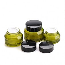 Verre Vert 15 g/30G/50 g Pot Cosmétique vide Maquillage Crème Baume à lèvres Conteneur Pot de conservation Emballage fioles  50 g - B0795RTKL9